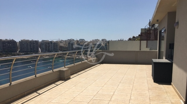 Seafront Penthouse for Rent in St Julians