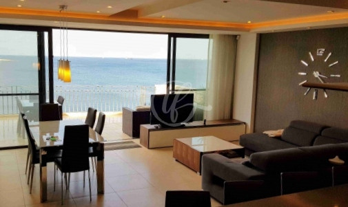 Seafront Penthouse for Rent in St Paul's Bay