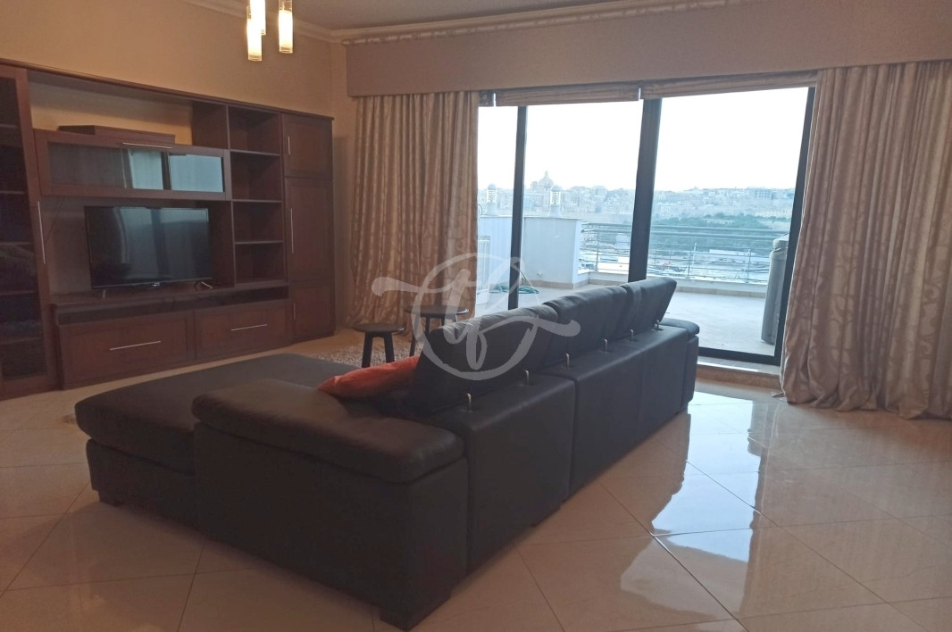 Seafront Penthouse for Rent in Sliema
