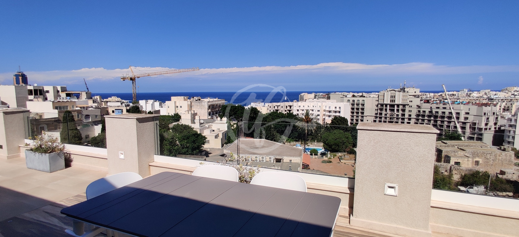 Seaview Penthouse for Rent in St Julians