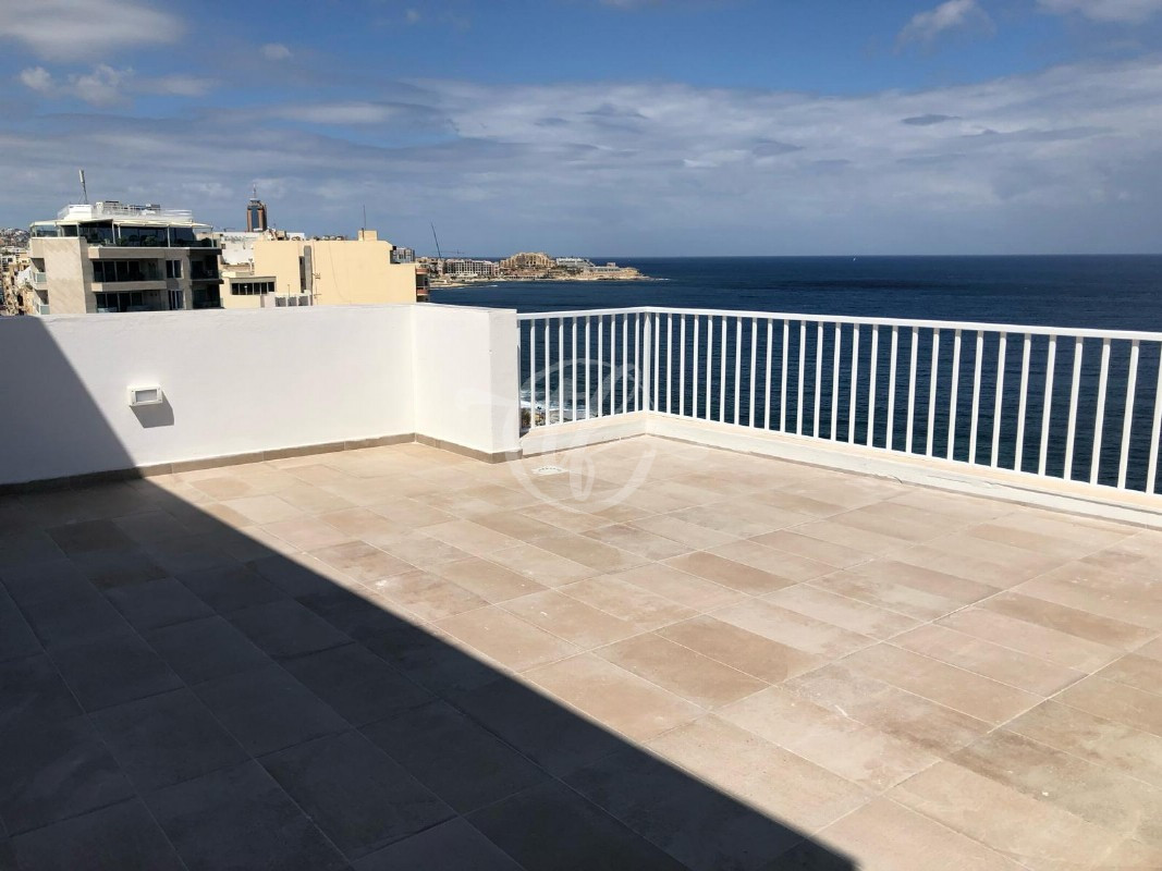 Seafront Penthouse for Rent in Sliema