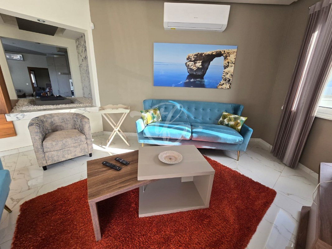 Seafront Penthouse for Rent in Marsascala