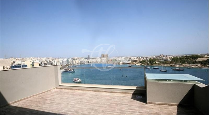 Seafront Penthouse for Rent in Sliema