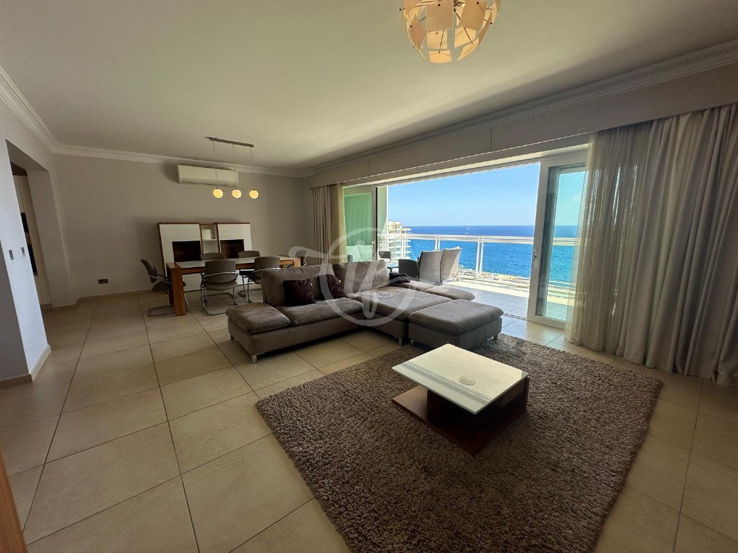 Seafront Apartment for Rent in Sliema