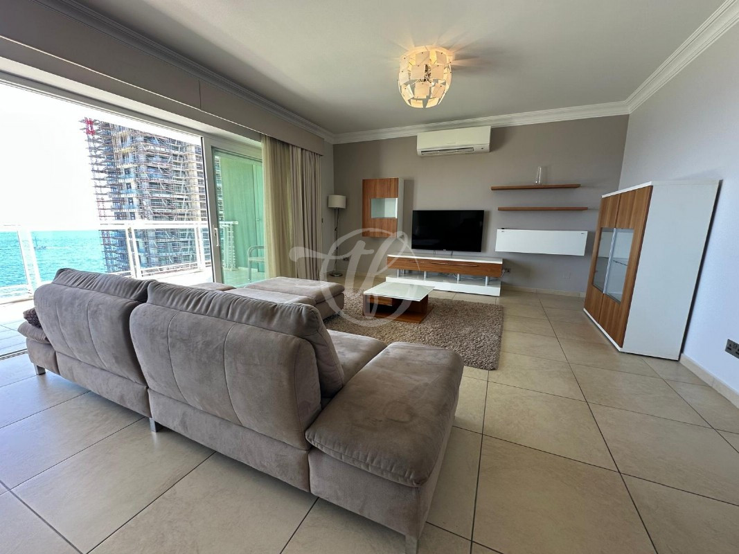 Seafront Apartment for Rent in Sliema