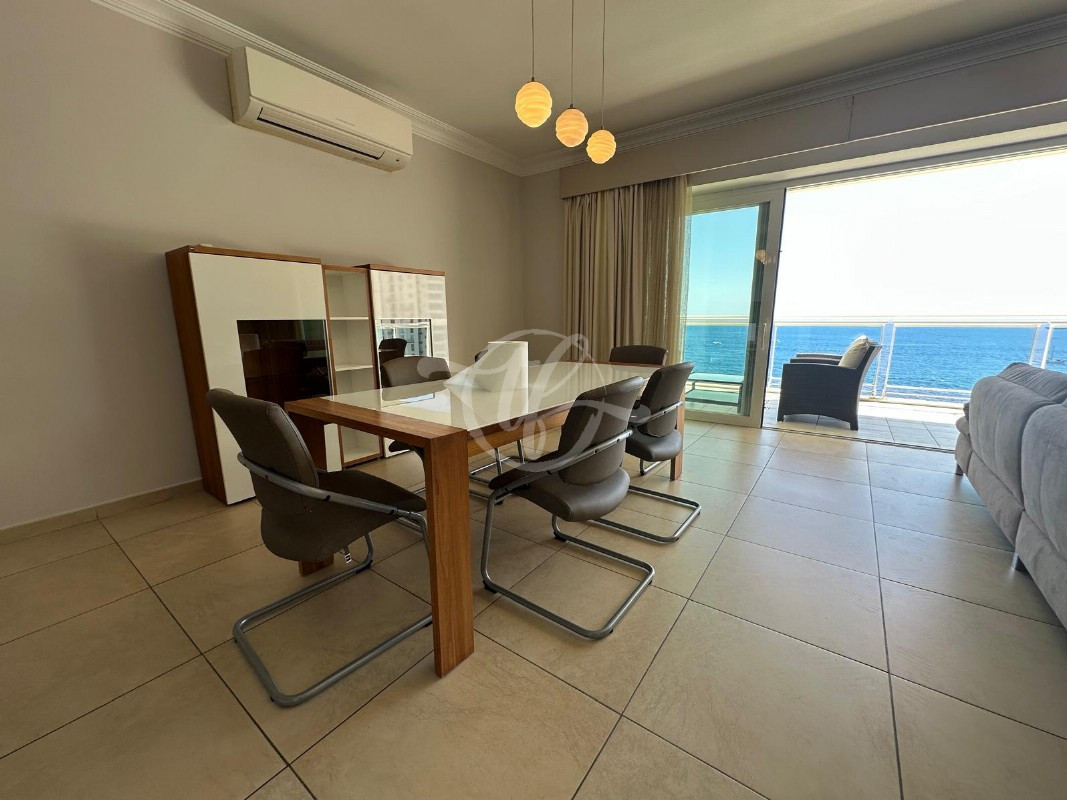 Seafront Apartment for Rent in Sliema