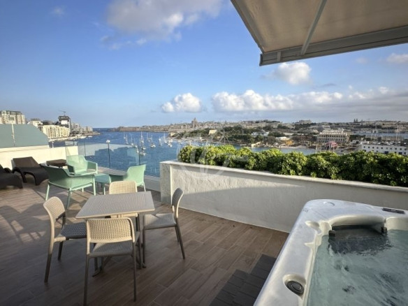 Seaview Penthouse for Rent in Sliema