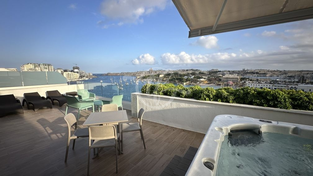 Seaview Penthouse for Rent in Sliema