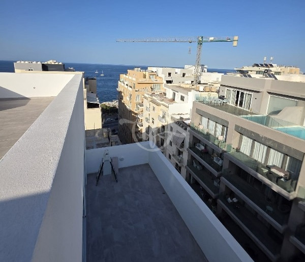 Seafront Penthouse for Rent in Sliema